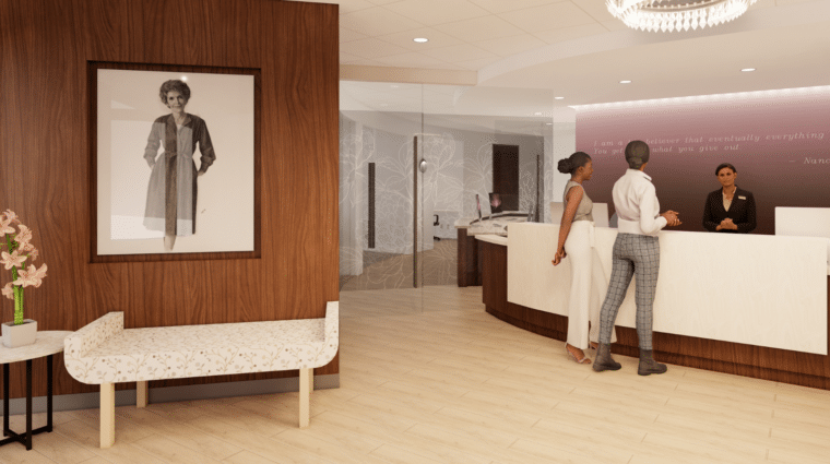 Nancy Reagan Breast Center rendering